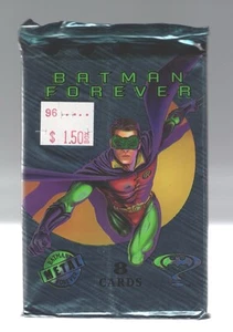 1995 Fleer Batman Forever Metal Sealed 8 Card Pack Chris O'Donnell Robin Front - Picture 1 of 2