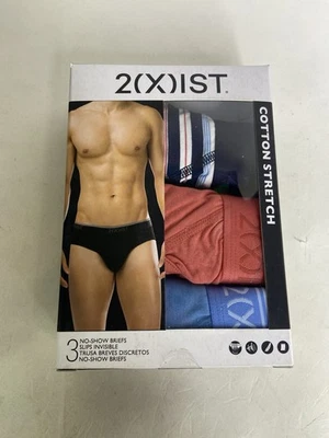 Paquete de 3 calzoncillos de tiro bajo elásticos de algodón 2xist ropa interior para hombre talla S Foto 1 de 4
