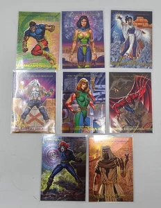 1993 Marvel Masterpieces - Dyna-Etch X-Men 2099 - Complete 8 Card Insert Set - Bild 1 von 2