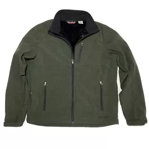 Black Diamond Mens Large Full Zip Fleece Lined Softshell Jacket Green Outdoor - Picture 1 of 11