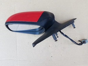 FORD MONDEO MK3 02-07 PASSENGER POWER FOLD SIDE ELECTRIC WING MIRROR IN RED - Picture 1 of 12