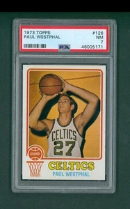 1973 Topps Basketball Card - #126 Paul Westphal RC, PSA 7 NM - Picture 1 of 2