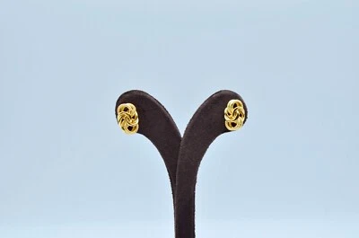 18k Vintage Gold Knot Earrings. 2.3gr - Image 1 of 4