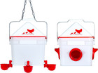 Chick2Chicken 10Lb Feeder & 2Gal Waterer W/ Auto-Fill Cups & Horizontal Nipples
