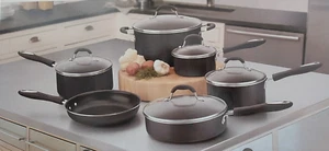 Cuisinart 11-Pce Cookware Set 55-11 Black - New/Original Box - UNUSED FREE SHIP - Picture 1 of 10