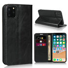 For Iphone 15 14 Plus 13 12 Mini 11 Pro Max Genuine Leather Wallet Case Cover