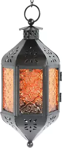 Hanging Decor Moroccan Lamp Decorative Lantern Indoor Outdoor Candle Holder for - Picture 1 of 12