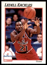 1991-92 Hoops Ledell Eackles Washington Bullets #213