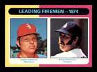 1975 Topps Terry Forster Mike Marshall #313 Leading Firemen Set Break