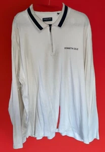 Kenneth Cole Men's White Slim-Fit Long Sleeve Shirt Size 3XLT BIG & TALL - Picture 1 of 2