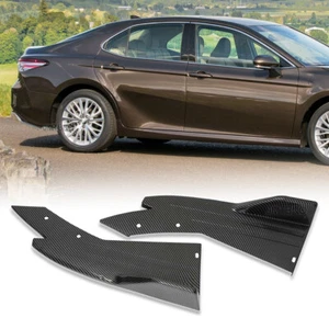 Rear Bumper Lip Splitter Diffuser Canard Carbon For Toyota Corolla Camry SE LE - Picture 1 of 10