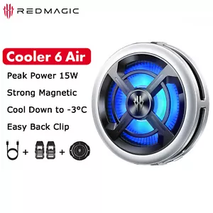 Red Magic Magnetic Cooler 6 Air RGB Cooling Fan Game Phone Radiator with Buckle - Picture 1 of 12