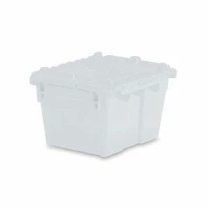 Extra Small Storage Tote with Lid 11.8"L x 9.8"W x 7.7"H - Semi Clear 1 ea - Picture 1 of 1