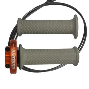 Accossato orange quick throttle control grips silver Yamaha YZF R6 2008-2015 - Picture 1 of 7