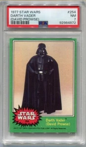 1977 Star Wars Darth Vader David Prowse #254 Trading Card PSA 7 NM - Bild 1 von 2