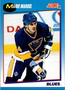 1991-92 Score Bilingue Canadese #546 Mario Marois - Foto 1 di 2