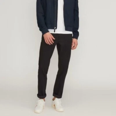 Nuevo con etiquetas Everlane Hombres The Slim 4 Way Stretch Algodón Orgánico Jean Uniforme Negro 31x32 Foto 1 de 4