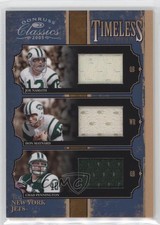 2005 Donruss Classics Timeless Triples Jerseys Don Maynard Chad Pennington HOF