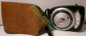 Medidor de exposición vintage General Electric tipo PR-2 con estuche de cuero - Imagen 1 de 3