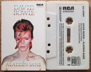 DAVID BOWIE - ALADDIN SANE (RCA NK83890) 1980s EUROPE CASSETTE REISSUE - SMOOTH - Picture 1 of 3