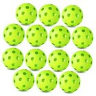 Coopay 14 Pack Baseball Practice Baseballs Plastic Hollow Soft Balls for Green