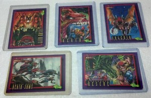 1993 Classic Games DEATHWATCH 2000 Promo cards set of 5 plastic card case NM/VF