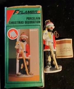 1984 EMMETT KELLY JR SANTA CLOWN con cavallo FIGURINA DI FLAMBRO.   ck41 - Foto 1 di 4