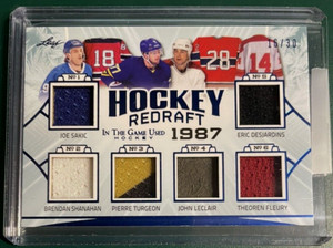 Theoren Fleury 2020-21 Leaf ITG Used Hockey Redraft 1987  #HR-09  16/30  Sakic