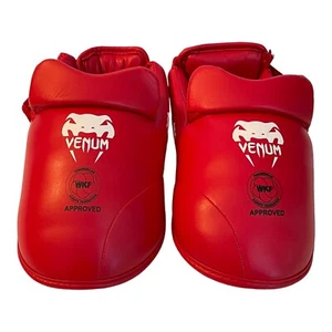 Equipo de protección de pies Venom Panamerican Karate Federation aprobado por la WKF rojo pequeño - Imagen 1 de 8