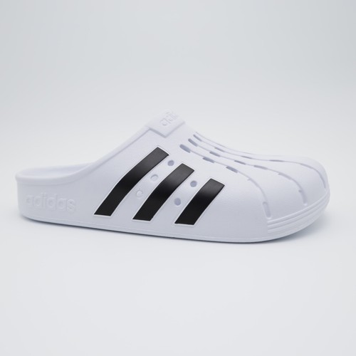 Sandali Adidas Unisex Comfort Adilette Zocchi Bianco Nero Uomo 10 Donne 11