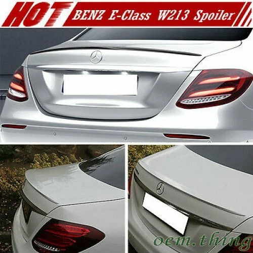 17-23 Fit FOR Mercedes BENZ E-Class W213 4D Trunk Spoiler E400 E300 OE Unpainted - Image 1 of 1