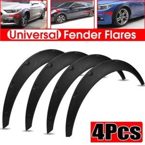 4PCS Universal Car Fender Wheel Arches Flare Extension Flares Wide Polyurethane - Picture 1 of 12