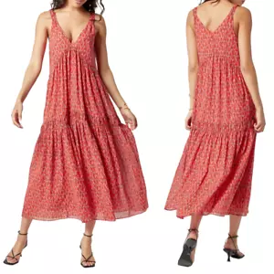 Joie Maxikleid, ärmellos abgestuft fließendes Sommerkleid, Teerose, unverbindliche Preisempfehlung des Herstellers 248 $ - Bild 1 von 6