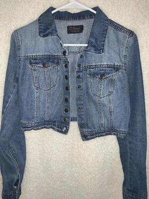 Ci Sono Brand Denim Cropped Jacket Junior Size Small. - Image 1 of 4