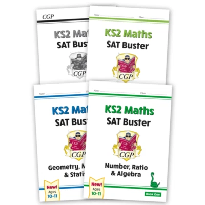 CGP Complete KS2 Maths SAT's Buster Workbook Bundle (Set #1) for year 6 - Image 1 of 4