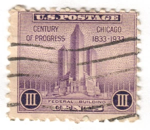 USA - 1933 - Federal building at Chicago - 3C - #26 - Picture 1 of 1