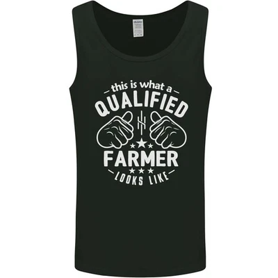 This Is What a Qualified Farmer Looks Like Mens Vest Tank Top - Image 1 of 4