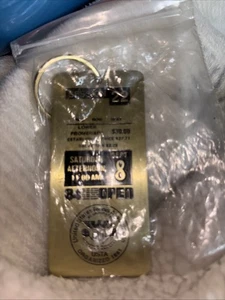 Vintage 1984 U S Open Metal Key Ring Session 22 USTA - Picture 1 of 2