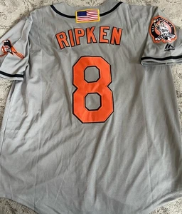Cal Ripken Jr Orioles 2001 Gray Jersey Mens Large L - Picture 1 of 2