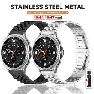 Metal Band For Samsung Galaxy Watch8 Classic/ 7 Ultra 2025 Stainless Steel Strap - Picture 1 of 21