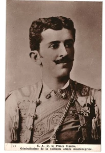 Danilo, Kronprinz von Montenegro 1871-1939 - PC Postkarte KÖNIGTUM #3 - Bild 1 von 2