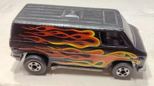 1974 Hot Wheels Black Van with Flames - Picture 1 of 6
