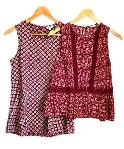 Fat Face & Jack Wills x 2 Women’s Sleeveless Tunic Tops Size 8 - Picture 1 of 20