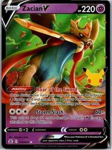 Pokemon Zacian V #016/025 Celebrations NM - Picture 1 of 2