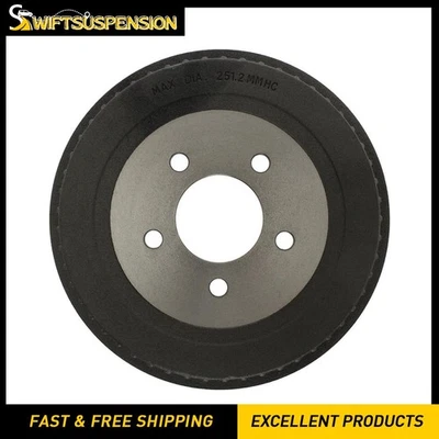 Rear Brake Drum fits Chrysler Grand Voyager 3.8L 1995 1996 1997 1998 1999 2000 - Image 1 of 4