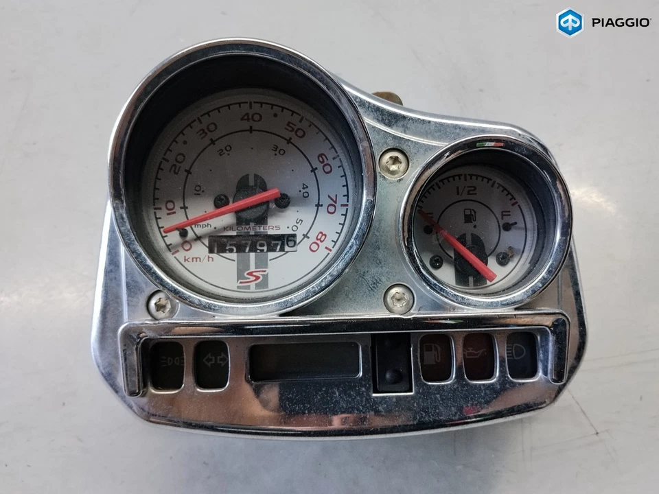 Contachilometri Strumentazione Tachimetro Vespa S 50 4T 2007 2014 KM: 15.797 - Immagine 1 di 4