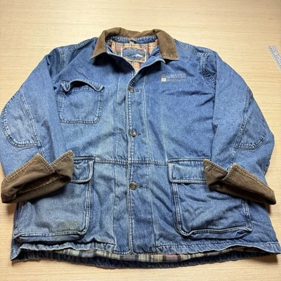 Abrigo de Granero Dunbrooke Vintage Cuello de Pana Rodamientos Sealmaster XL Forrado de Franela Foto 1 de 4