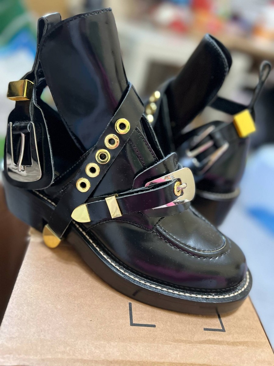 Balenciaga Black Low (1-1.9 in) Heel Height Boots for Women Balenciaga Black Low (1-1.9 in) Heel Height Boots for Women