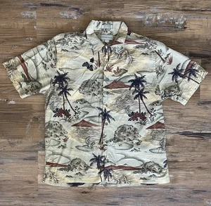 Cutter & Buck Hawaiian Shirt Men’s Size Medium Short Sleeve Toyota Logo - Picture 1 of 8