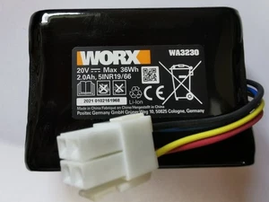 Worx Original Akku Battery WA3230 Landroid S WR106 WR090 WR101 20 V 2.0 Ah - Bild 1 von 1